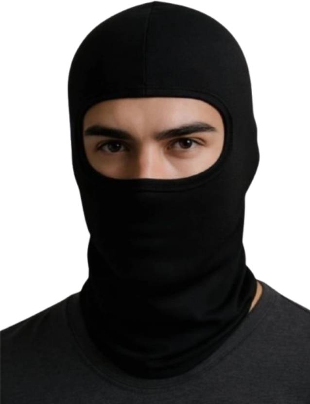 jazzy Black Bike Face Mask for Men & Women