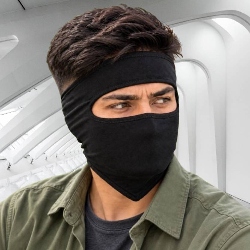 DARKWAVE Black Bike Face Mask for Boys & Girls