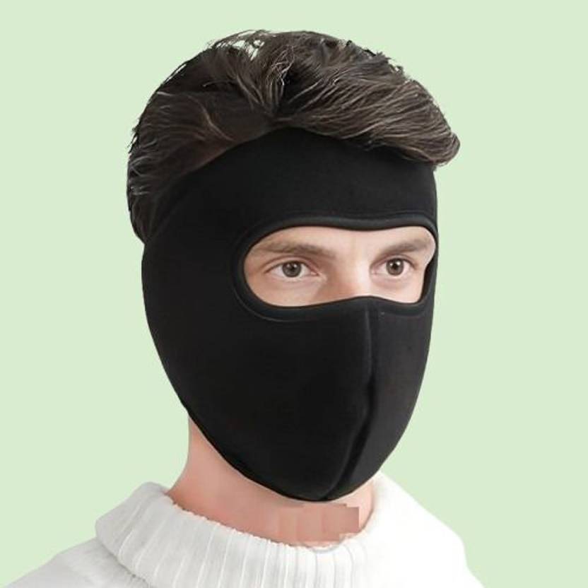 DARKWAVE Black Bike Face Mask for Men & Women