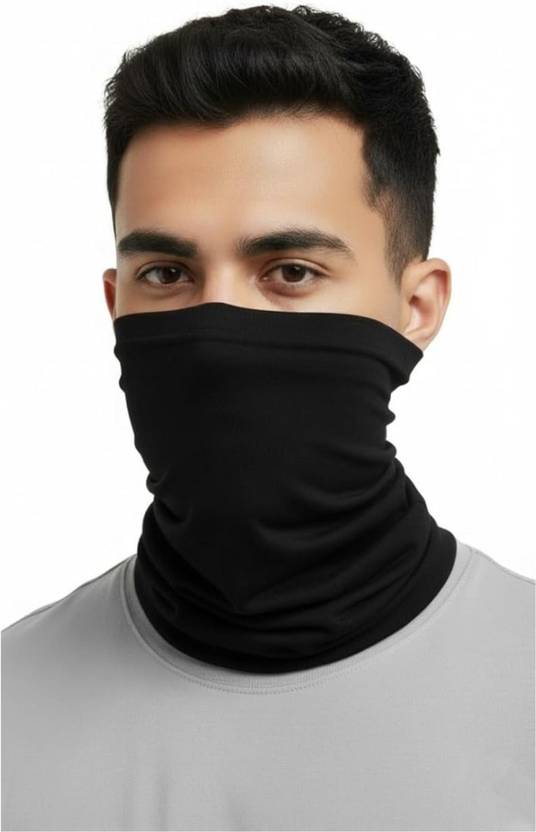 aksmit Black Bike Face Mask for Men & Women