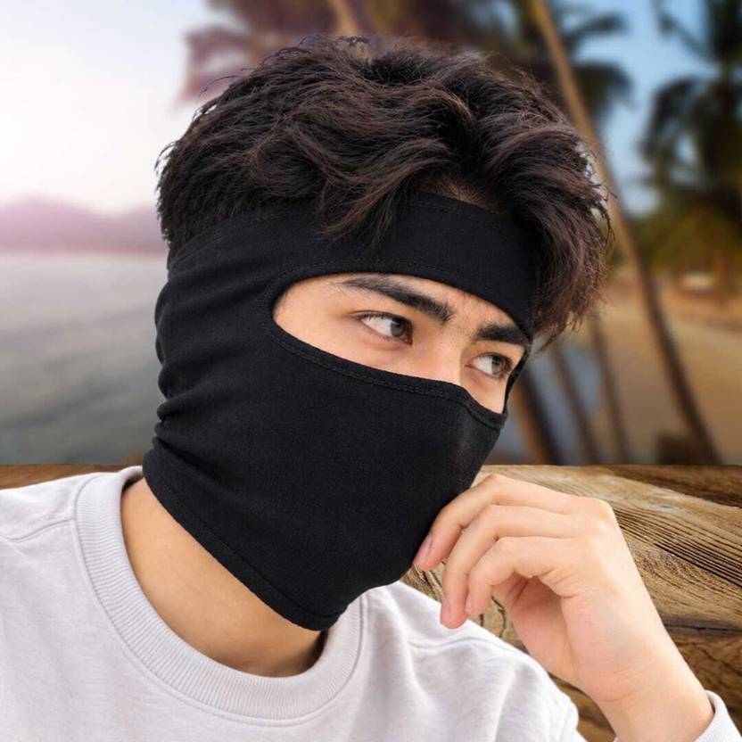 DARKWAVE Black Bike Face Mask for Boys & Girls
