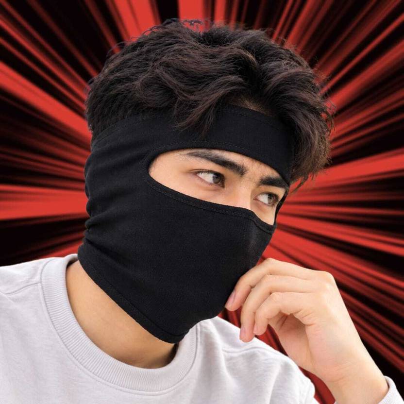 DARKWAVE Black Bike Face Mask for Boys & Girls