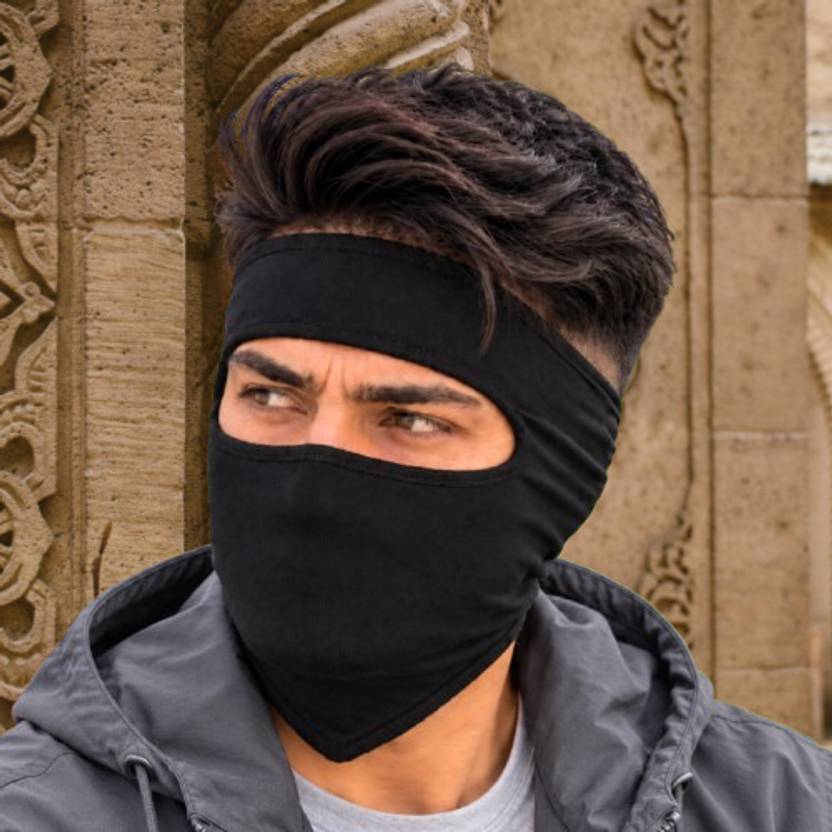 Ultrawise Black Bike Face Mask for Boys & Girls