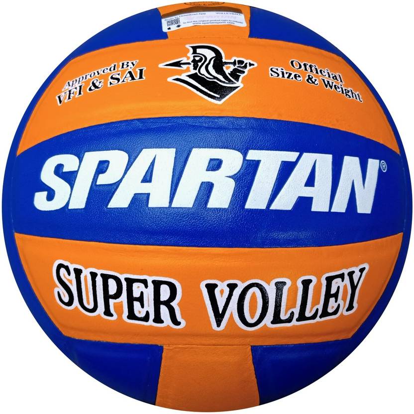 SPARTAN Spirit SUPER VOLLEY Leather (Approved By VFI) Volleyball Size