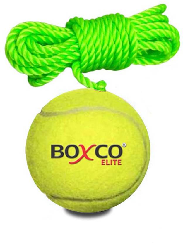 BOXCO Elite Light Weight Hanging Tennis Cricket Ball for Match Practice & Training Cricket Training Ball