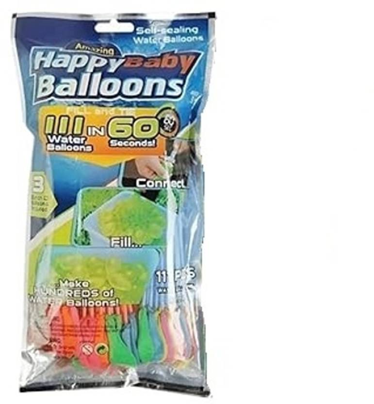 MODAROCK Magic Water Balloons for Holi - Multicolour 111 BALLOONS Disposable Balloon Helium Tank