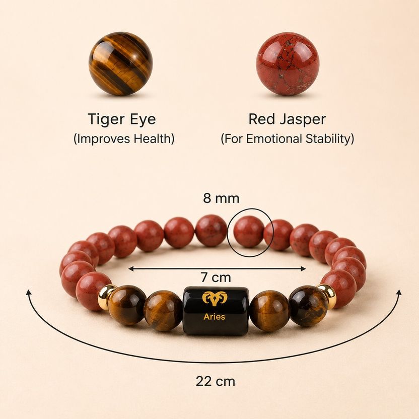 Tanishee- The Real Jewels Stone Beads, Quartz Bracelet Price in India - Image 3