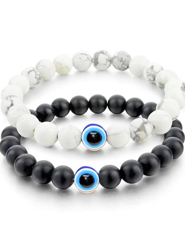 ANSHIKA FASHION Crystal Agate Bracelet Set