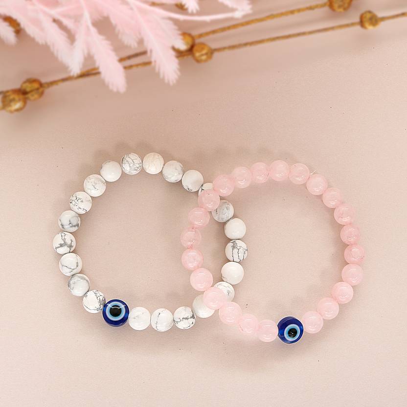 Stone Quartz Bracelet Set  (Pack of 2)