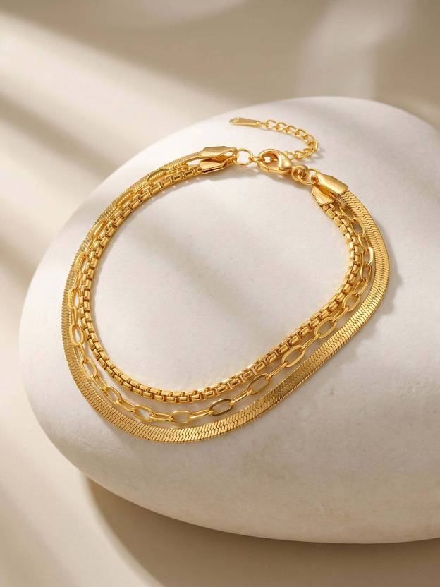 IXIA by GIVA Stainless Steel Gold-plated Bracelet