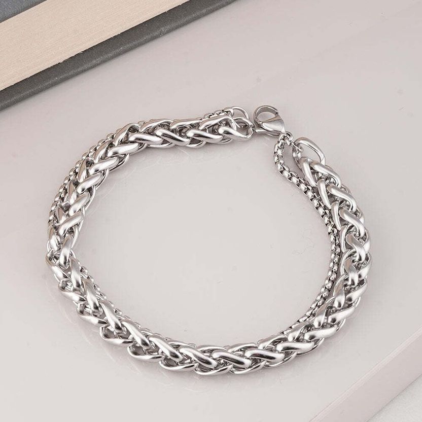 Inites Stainless Steel Silver Bracelet - Image 3