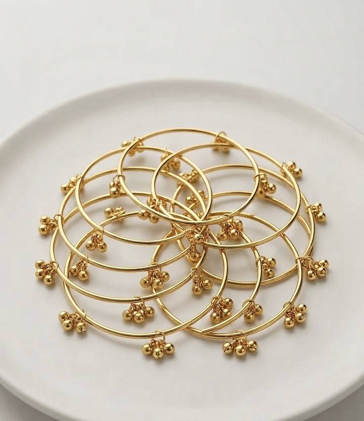 Vintage Avani Metal Gold-plated Bangle