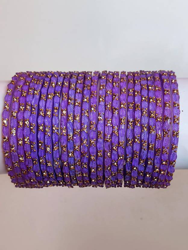 Ankit Enterprise Glass Crystal Brass, Enamel Bangle Set