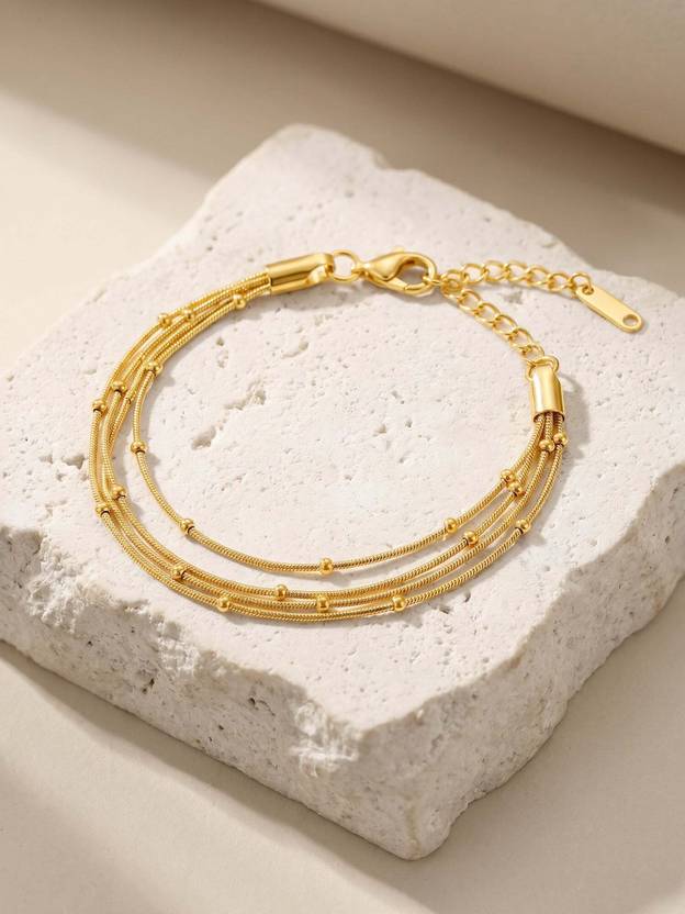 IXIA by GIVA Stainless Steel Gold-plated Bracelet
