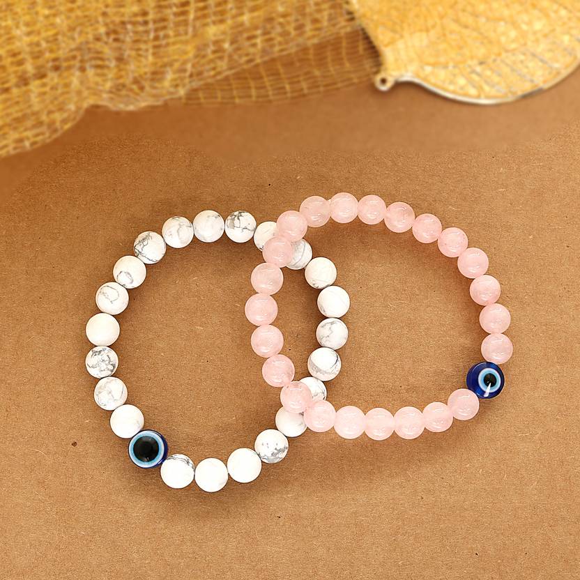 Stone Quartz Bracelet Set  (Pack of 2)