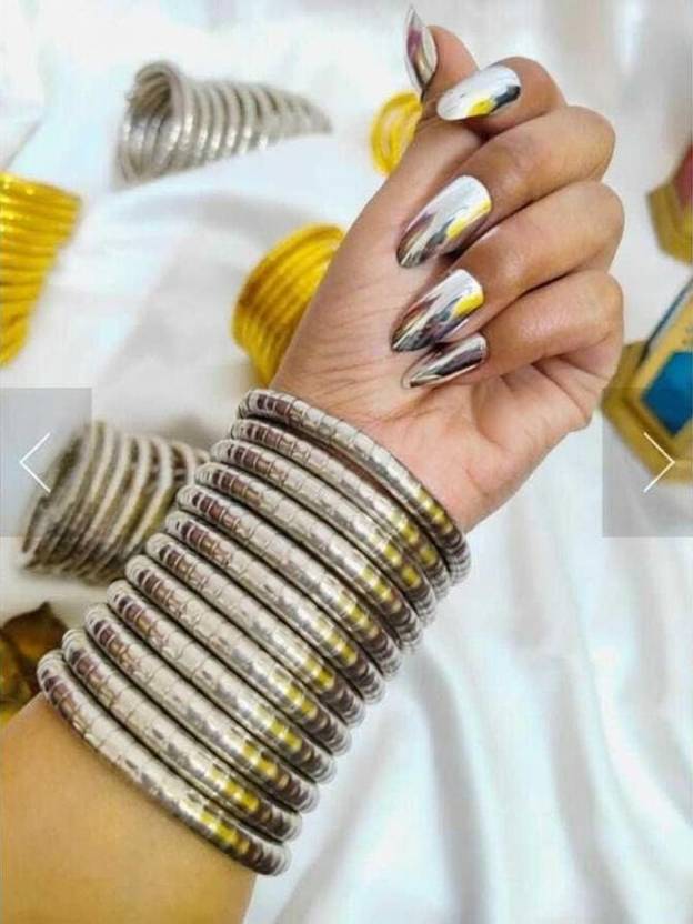 Samridhi DC Metal, Oxidised Silver, Alloy Bangle