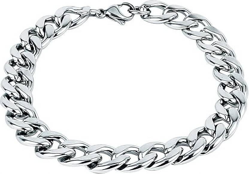 Aarohi Stainless Steel Silver Coated Bracelet