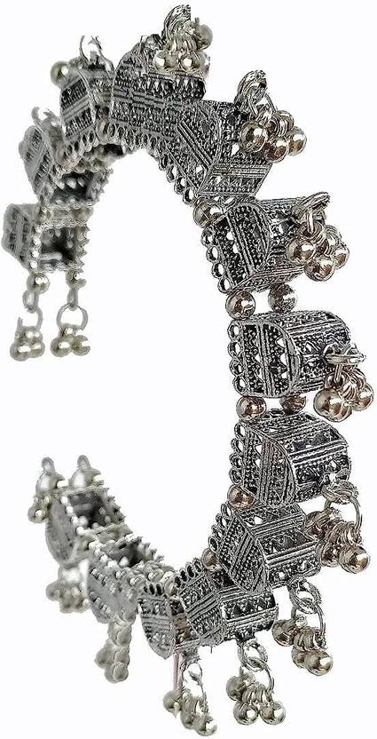 Kaima Oxidised Silver Bangle