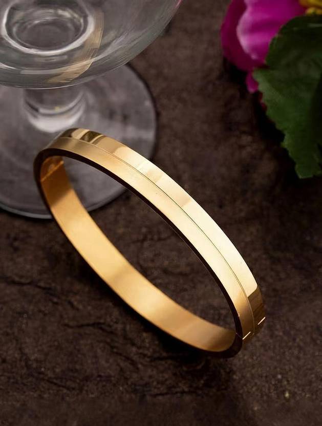 MAME CREATION Stainless Steel Gold-plated Kada