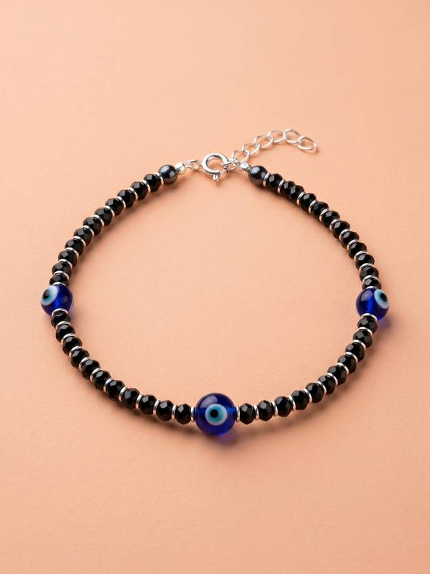 925 SILLER Sterling Silver Beads Rhodium Bracelet