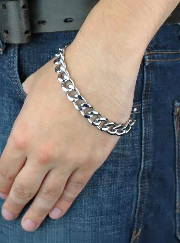 Jagsun Stainless Steel Platinum Bracelet