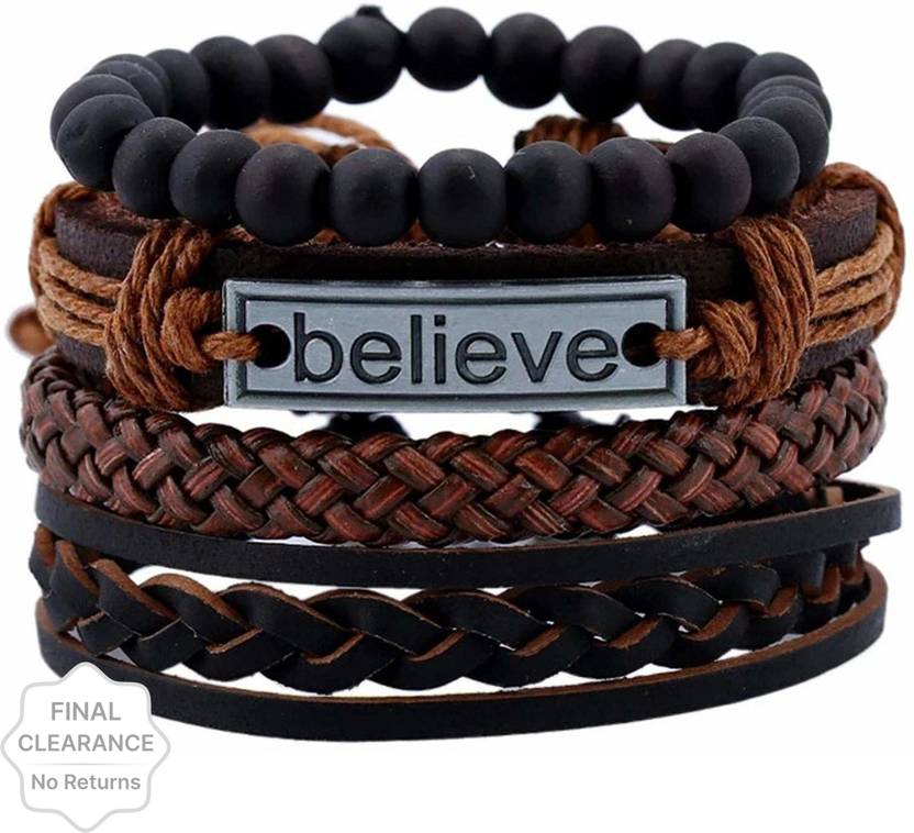 Leather Bracelet  (Pack of 4)