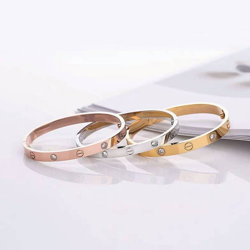 Goldiwala Stainless Steel Gold-plated Kada
