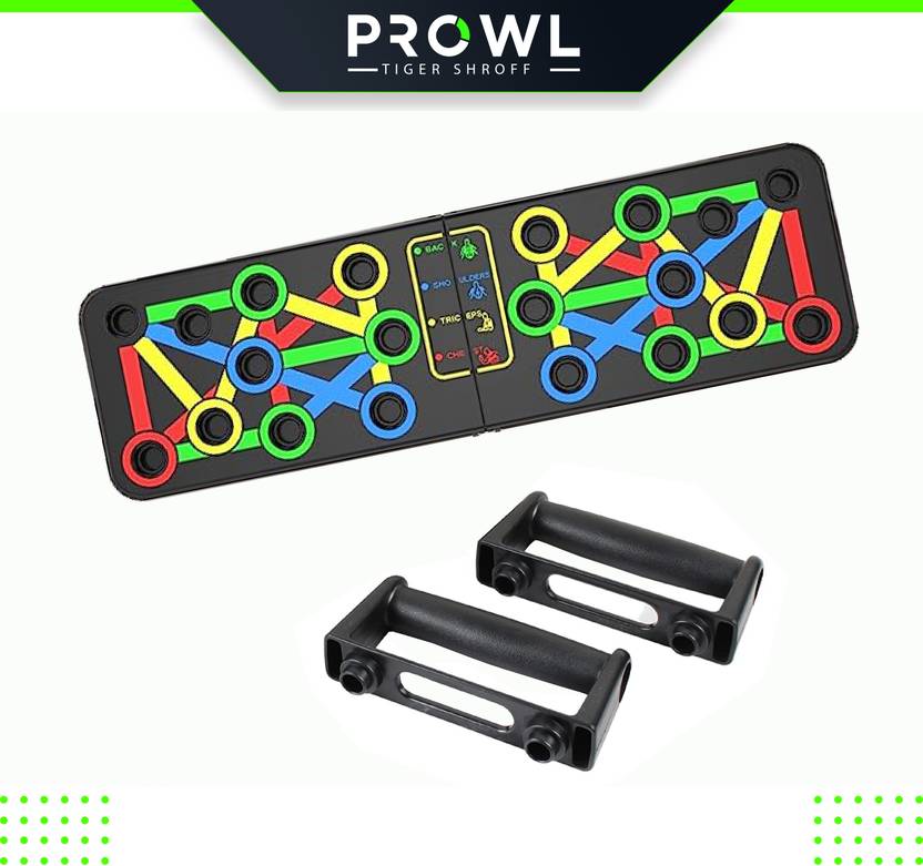 PROWL by Tiger Shroff Push Up Board for Upper Body Workout Pushup Bar