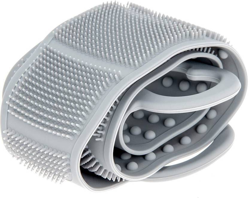 Ashini Silicone Back Scrubber for Shower, Bath Body Brush Belt, Double Side Spa Massage Exfoliating Back Brush Bathing Belt (BELT)