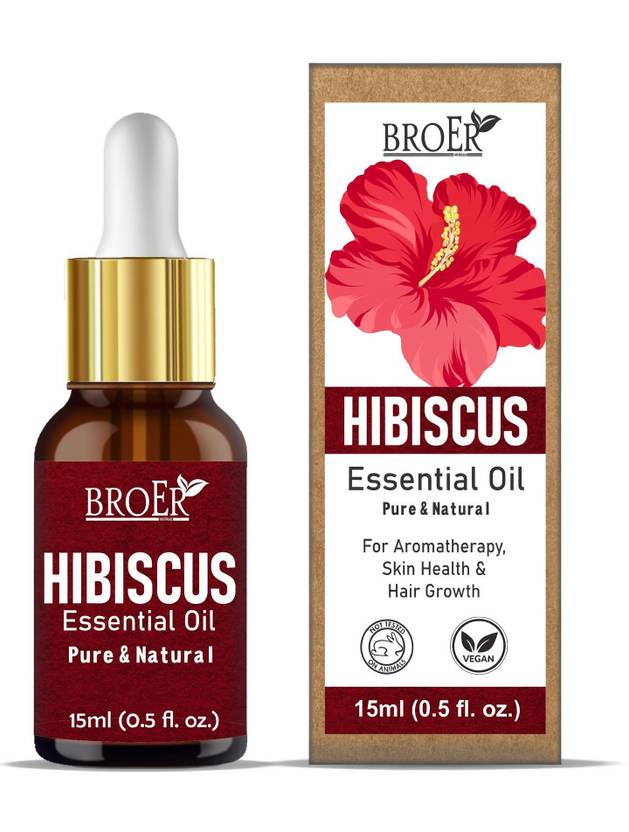 BROER Naturals Organic Hibiscus Essential Oil Pure, Natural & Undiluted