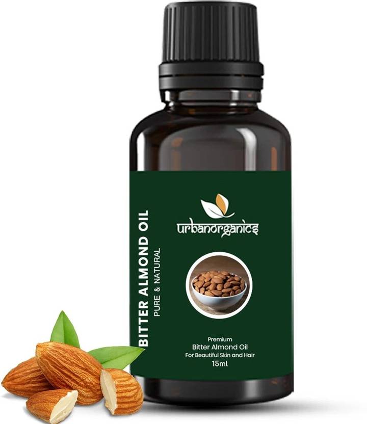 URBANORGANICS Bitter Almond Oil Pure & Natural for Hair & Skin Glowing Face & Shiny Hair