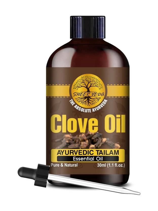 Sheer Veda Clove Essential Oil 100% Pure, Natural and Undiluted for Skin, Hair and teeth