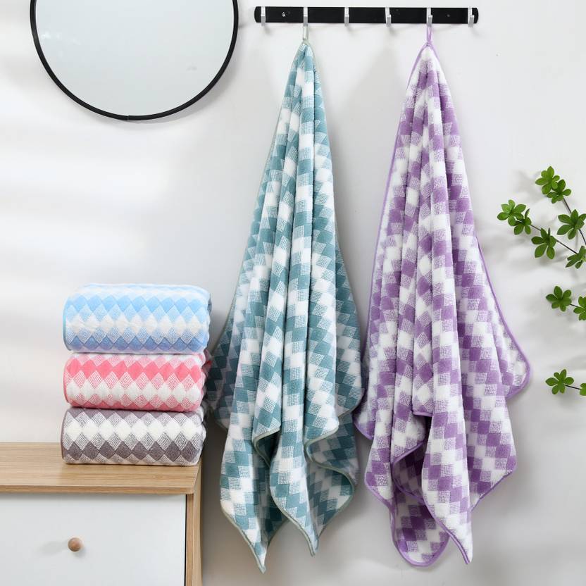 HOUSSEIEES 6 Piece Microfiber Bath Linen Set Free