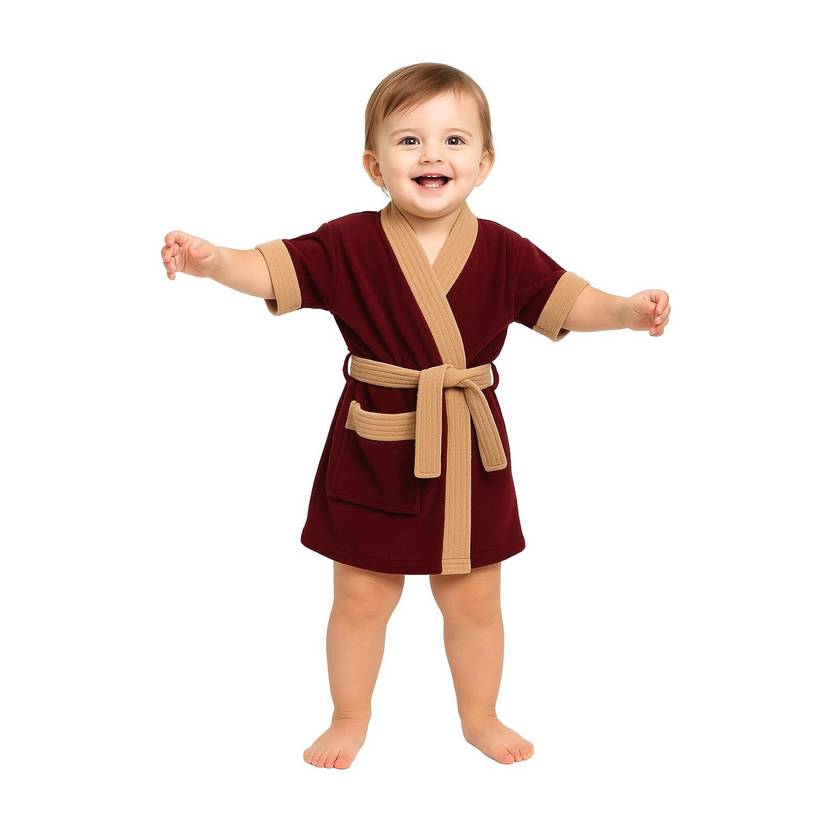 CREEVA Wine & Camel XL Bath Robe