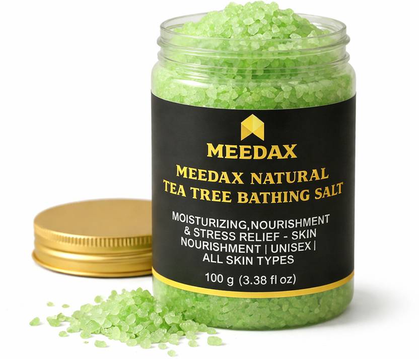 meedax Natural Tea Tree Bathing Salt Moisturizing, Nourishment & Stress Relief 100 g