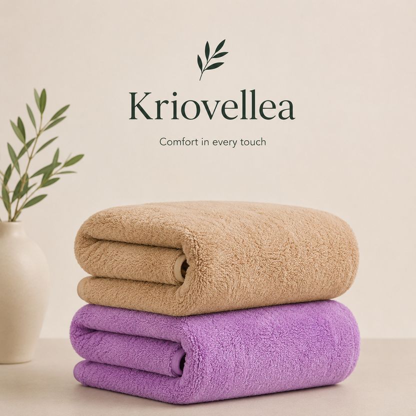 KRIOVELLEA Microfiber 500 GSM Towel Pack of 2 - Image 9