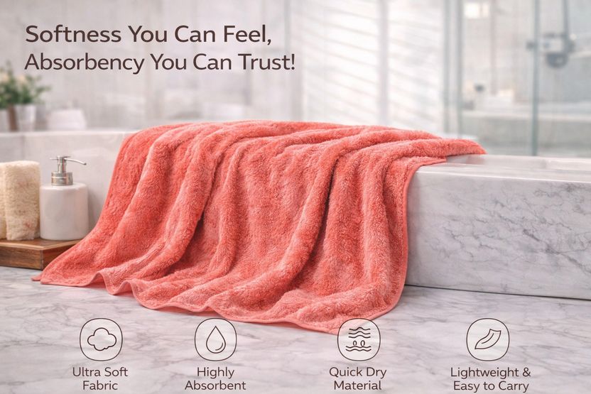 KRIOVELLEA Microfiber 500 GSM Towel Pack of 2 - Image 3