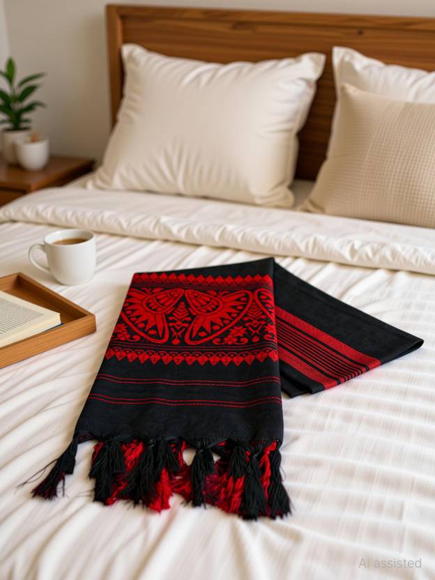 BAKKAH Polycotton 220 GSM Bath, Beach, Face, Hair, Hand, Sport Gamcha