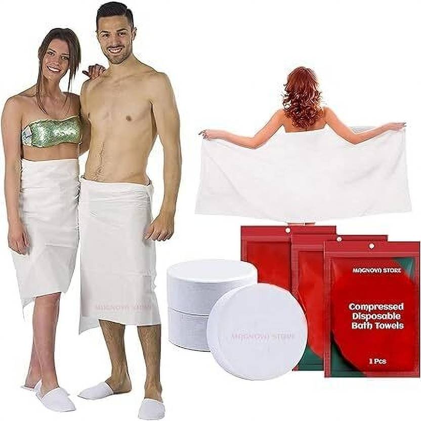 DEEPTI CHANDNA DESIGNS Travel Magic Compressed Tissue Disposable Towel Expands with Water x3.10