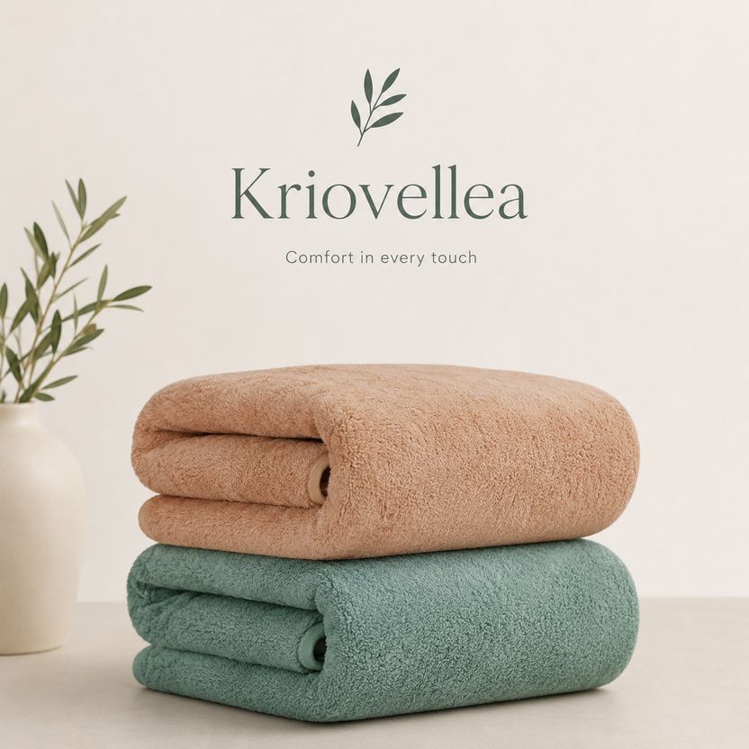 KRIOVELLEA Microfiber 500 GSM Towel Pack of 2 - Image 6