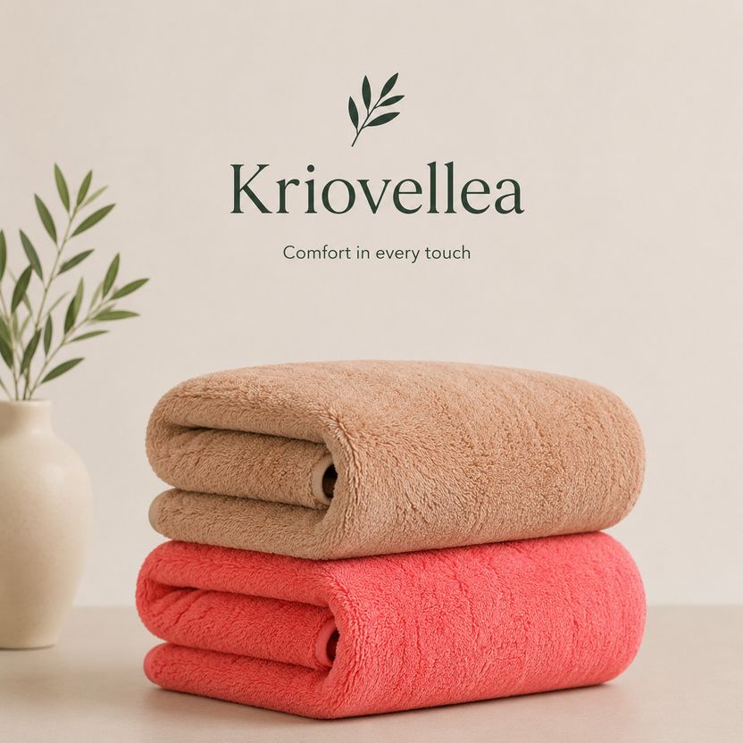 KRIOVELLEA Microfiber 500 GSM Towel Pack of 2 - Image 10