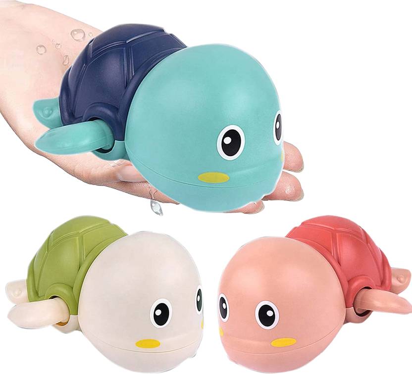 WISHKEY Swimming Turtle Adorable Bath Tub Floating & Bathing Toys for