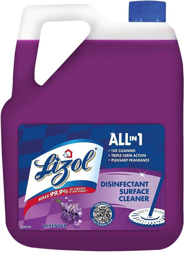 Lizol Floor Cleaner, Disinfectant Surface Cleaner Lavender Lavender