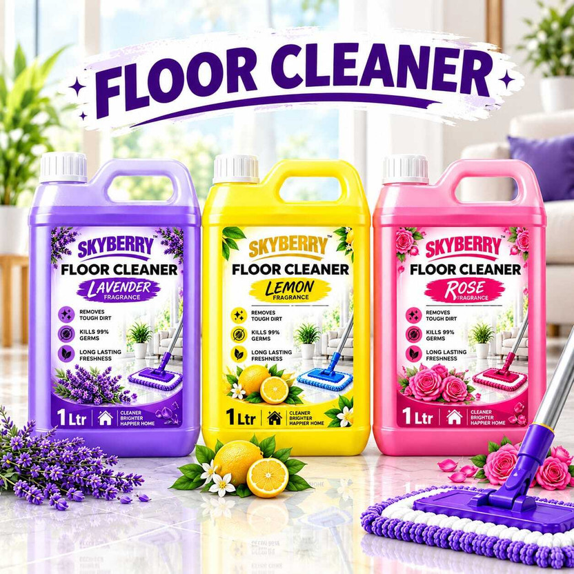 Click to enlarge skyberry Powerful Floor Cleaner Liquid | Removes Tough Dirt & Stains mix Price in India - Buy skyberry Powerful Floor Cleaner Liquid | Removes Tough Dirt & Stains mix online at Flipkart.com