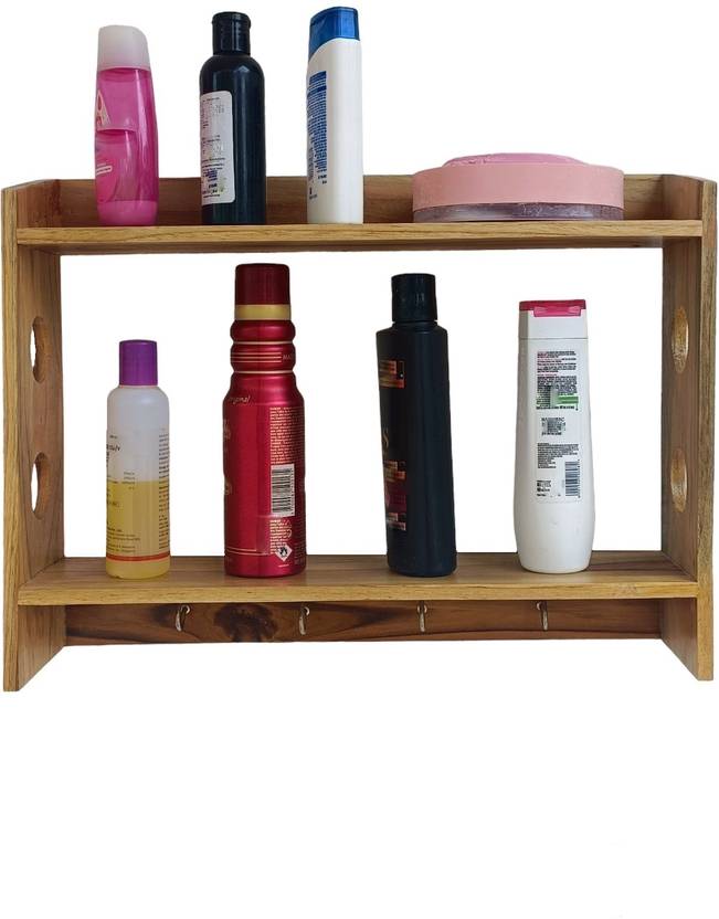 TEAKWOODKART Wisekrafter's Bathroom organiser/shelves/Rack/caddy BT009