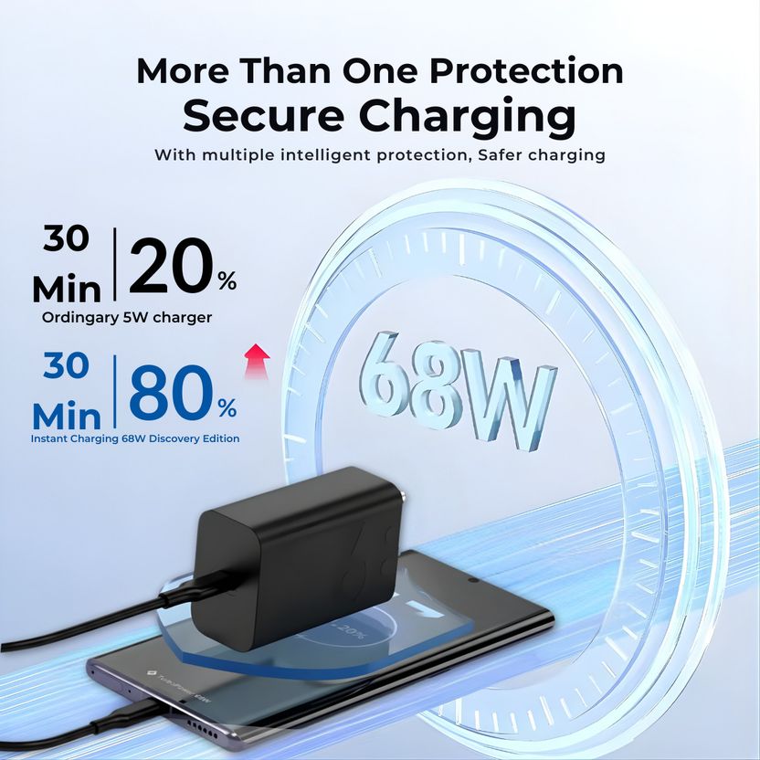 MAK 68W TurboPower 3.0 6A Wall Charger - Image 5
