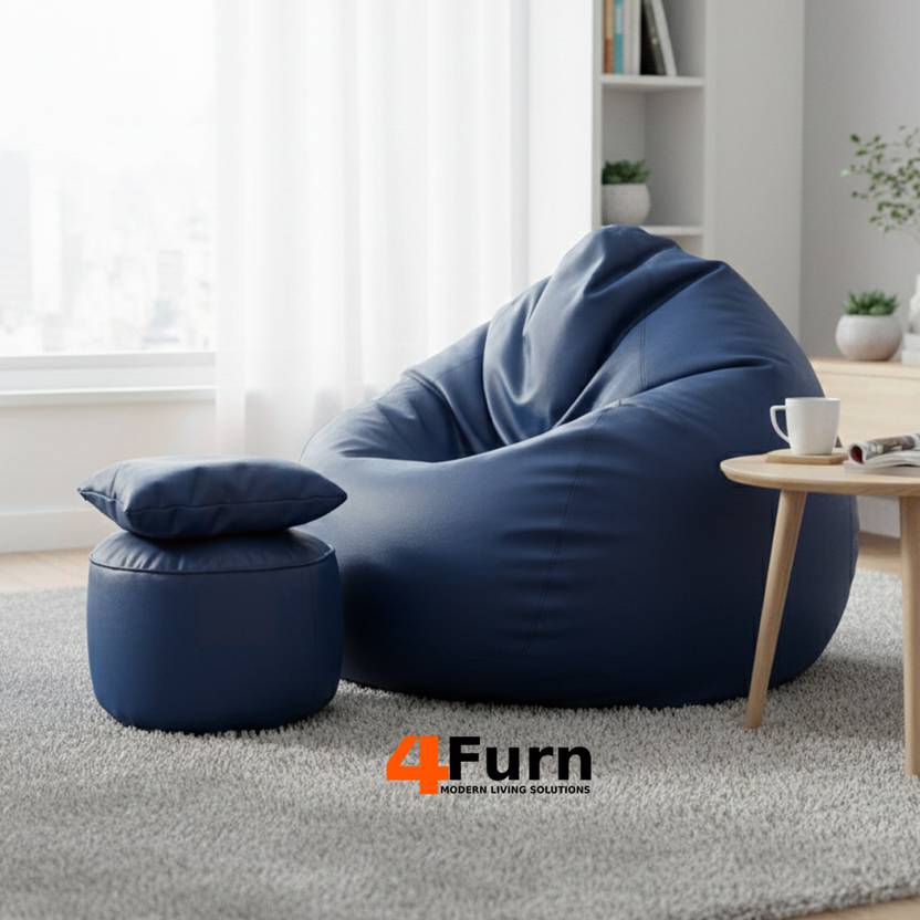 4FURN 4XL Tear Drop Bean Bag Cover (Without Beans)