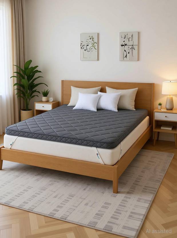 Aeronix 2 inch (5.08 cm) Single Size Memory Foam Waterproof Mattress Topper