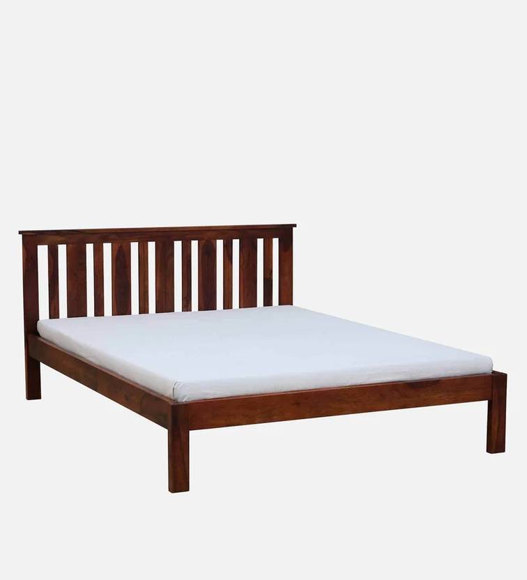 Anjaneya Industries Sheesham Wood Solid Wood Queen Bed Price in India