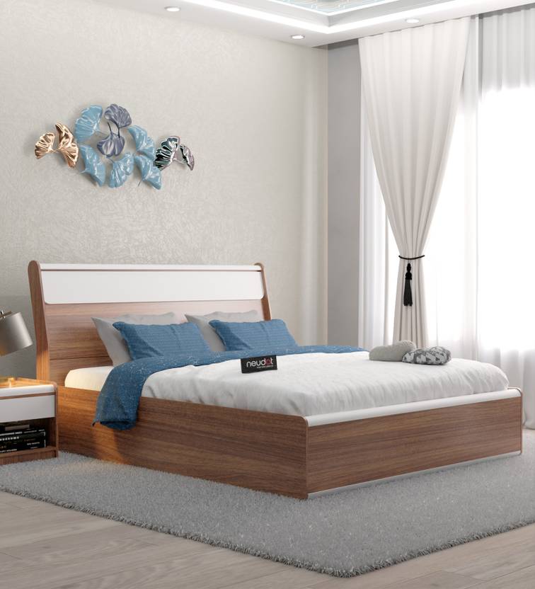 NEUDOT LIXO KING Engineered Wood King Box Bed Price in India Buy